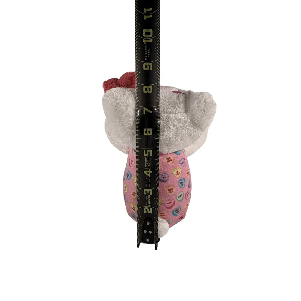 Sanrio Hello Kitty Plush Kids 8in White Pink Excellent Sweethearts Heart Bow